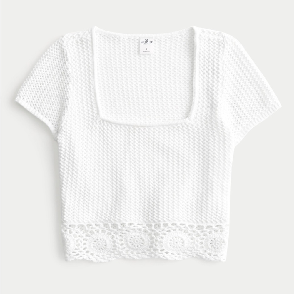 NWT Hollister Crochet Top